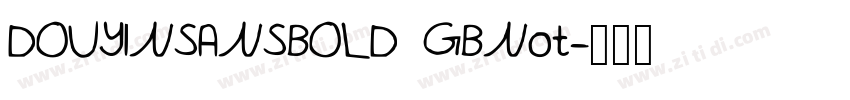 DOUYINSANSBOLD GBNot字体转换
